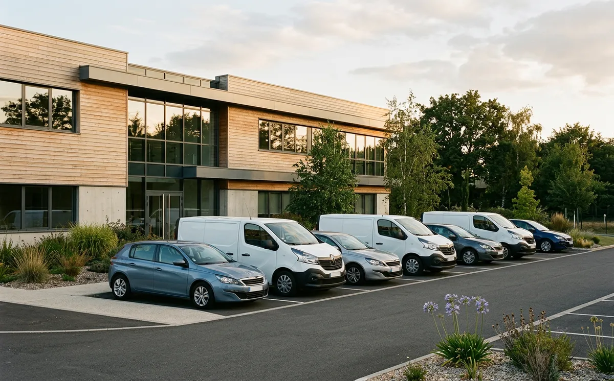 Flotte PME française devant siège