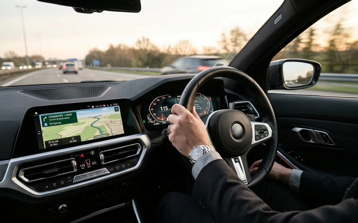 Cockpit voiture de fonction avec GPS