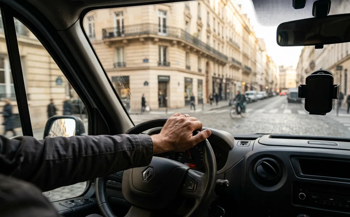 Conducteur livreur en zone urbaine